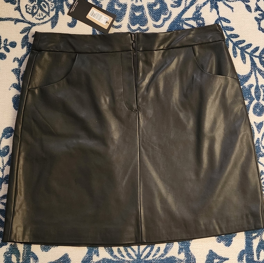 NWT Vegan Leather Skirt from RW&Co size 14